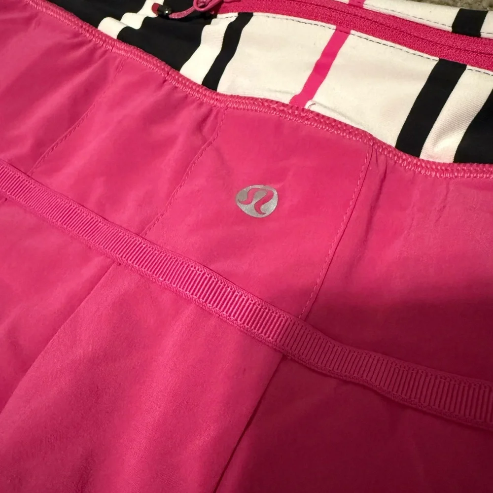 lululemon athletica Pink Skirt with Black and White Stripes - Picture 3 of 3